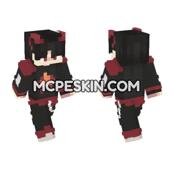 Fireboss Skin Minecraft Bedrock skin, front and back