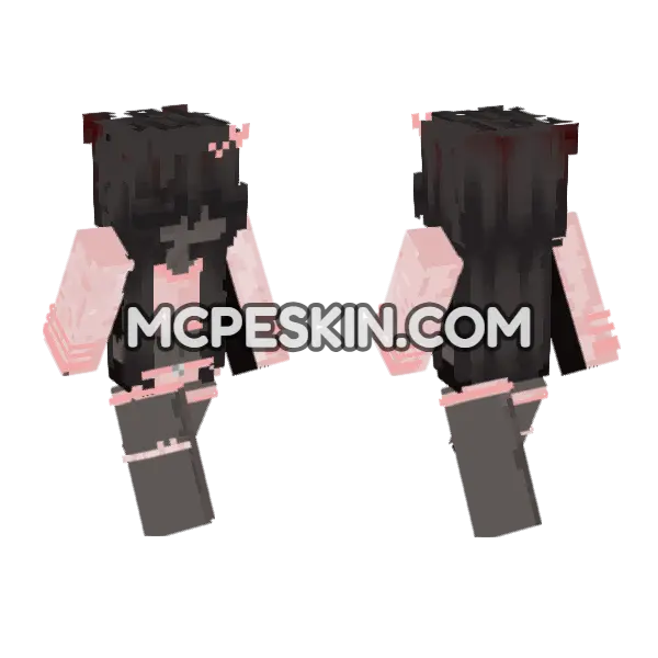 Fixed 6940128 Minecraft Bedrock skin, front and back