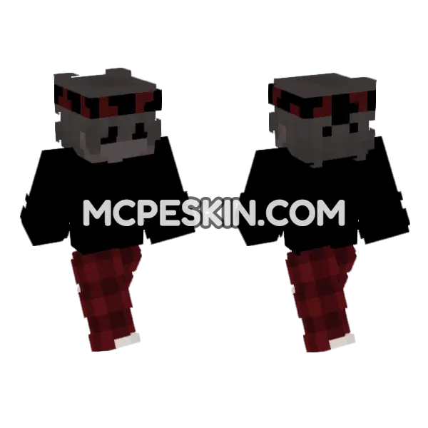 Flannel Lumberjack, front and back