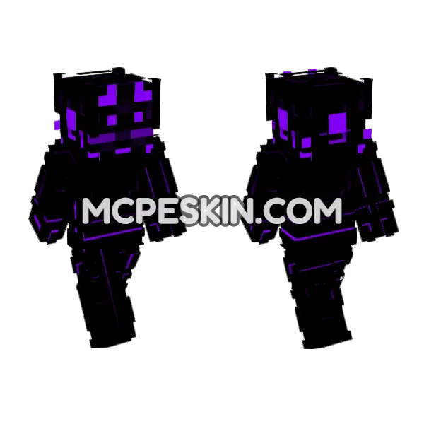 Flux Skin Minecraft Bedrock skin, front and back