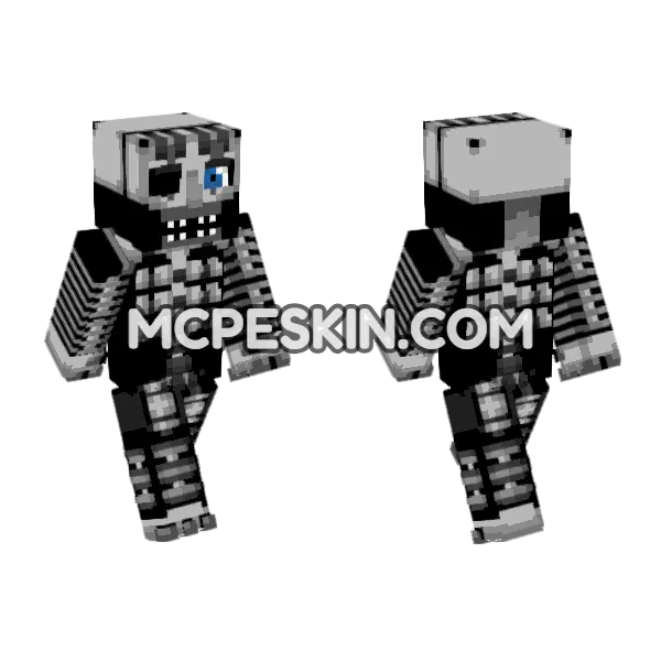 FNAC Endo Minecraft Bedrock skin, front and back