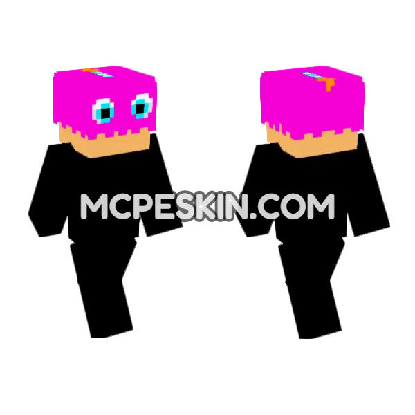 FNAF Movie 2 Toy Cupcake Minecraft Bedrock skin, front and back