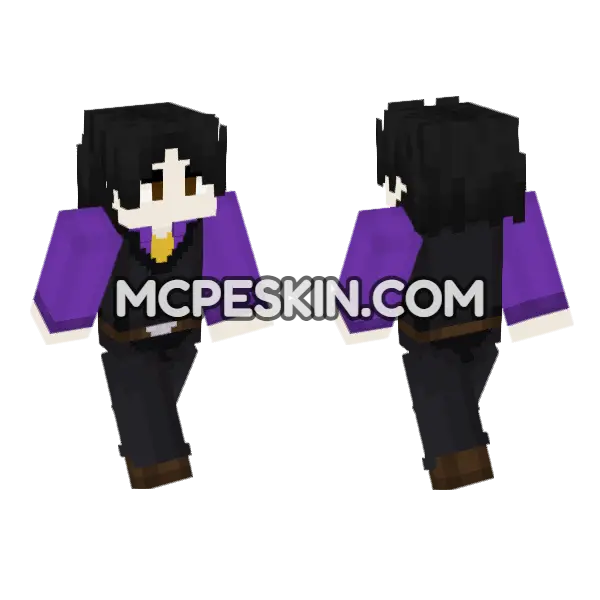FNAF William Afton Minecraft Bedrock skin, front and back