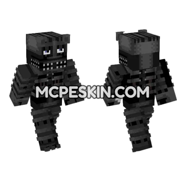 FNAF2 Endo02 Minecraft Bedrock skin, front and back