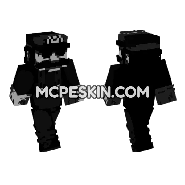 FNF Mario S Madness V2 Minecraft Bedrock skin, front and back