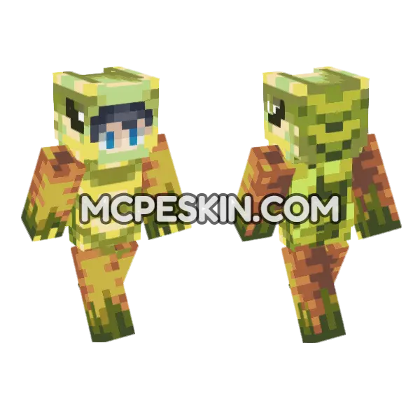 Folifalcon Skin Minecraft Bedrock skin, front and back
