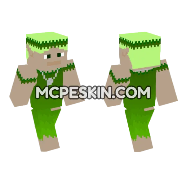 Forest Elf Outfit, front and back