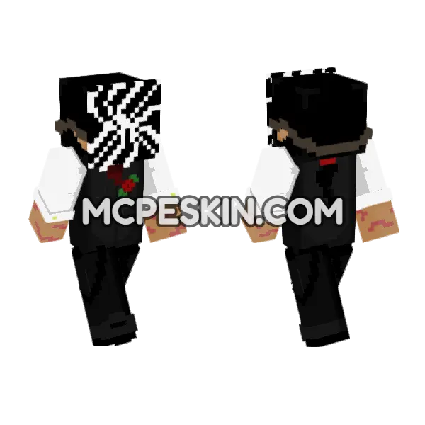 Formal Black Suit, front and back