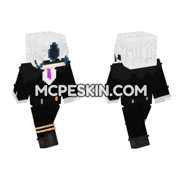 Formal Black Suit, front and back