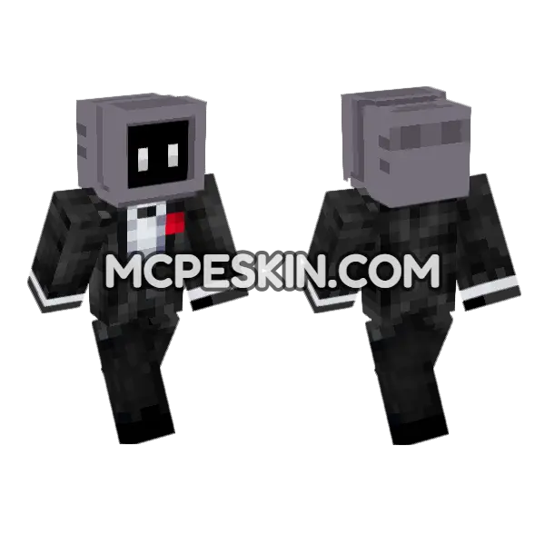 Formal Drip Minecraft Bedrock skin, front and back