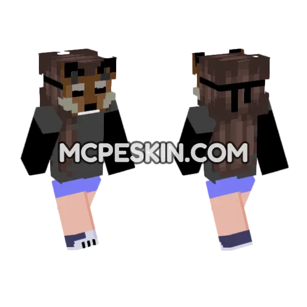 Fox Girl Outfit, front and back