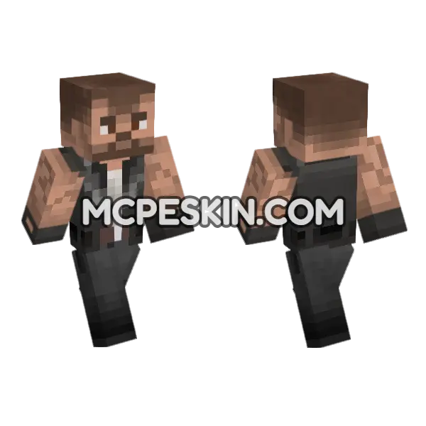 Francis Minecraft Bedrock skin, front and back