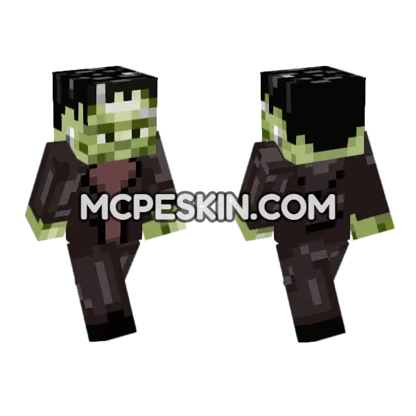 Frank The Monster Minecraft Bedrock skin, front and back