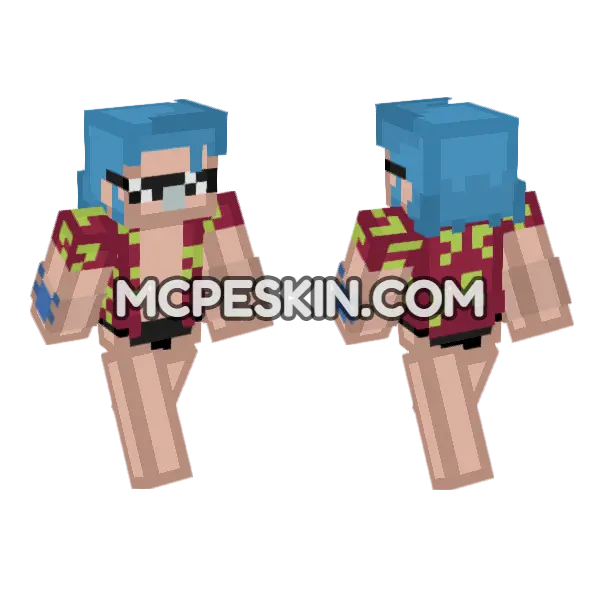 Franky Minecraft Bedrock skin, front and back