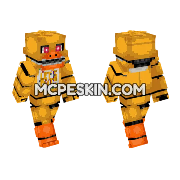 Fredbear's Family Diner Chica, front and back
