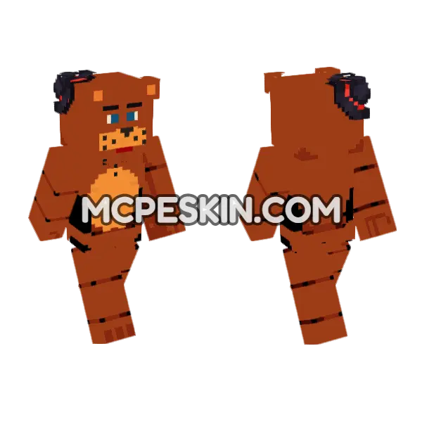 Freddy Fazbear Skin, front and back
