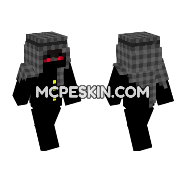 Freestyle Pvp 10 Minecraft Bedrock skin, front and back