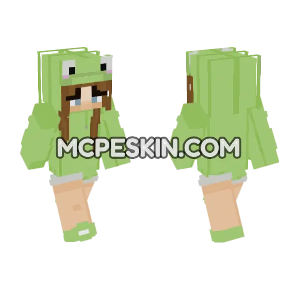 Froggi 5077625 Minecraft Bedrock skin, front and back