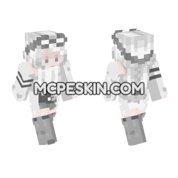 Frostfire Skin Minecraft Bedrock skin, front and back