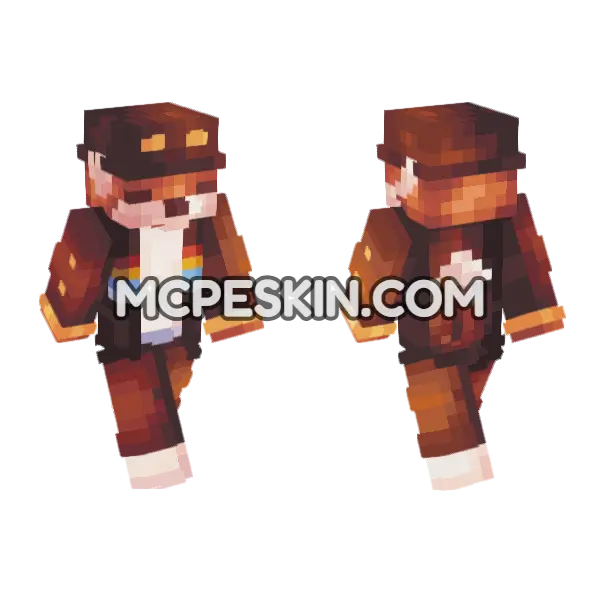 Fundy Skin Minecraft Bedrock skin, front and back