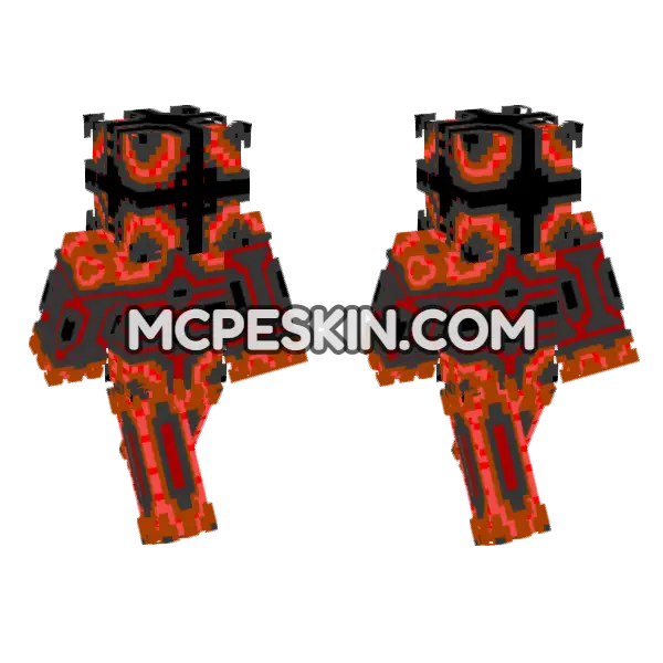 Futurerobot Mk 3 Minecraft Bedrock skin, front and back