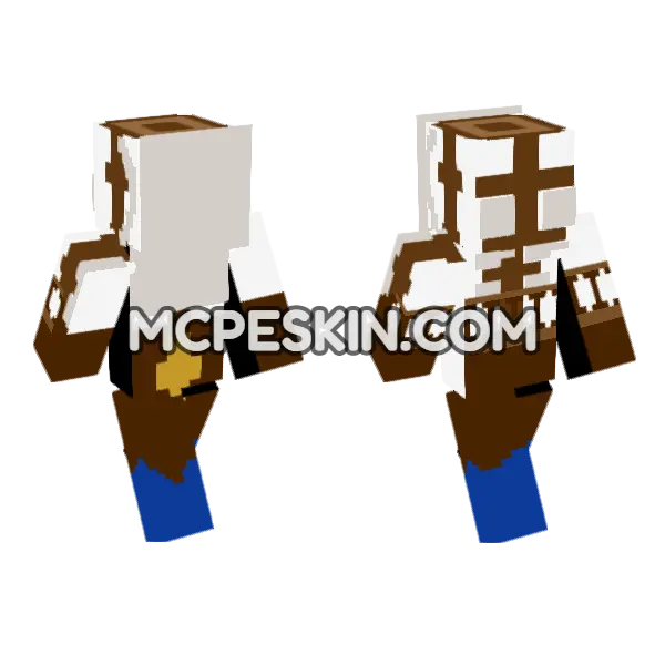 Galleon Character Skin Minecraft Bedrock skin, front and back