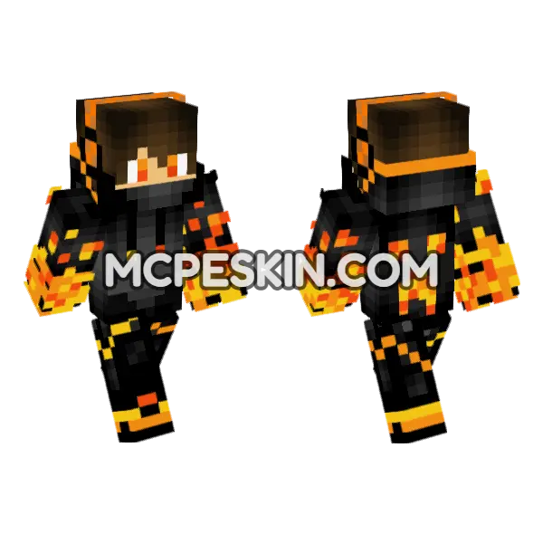 Gamer 15 Minecraft Bedrock skin, front and back