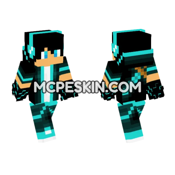 Gamer 18 Skin Minecraft Bedrock skin, front and back