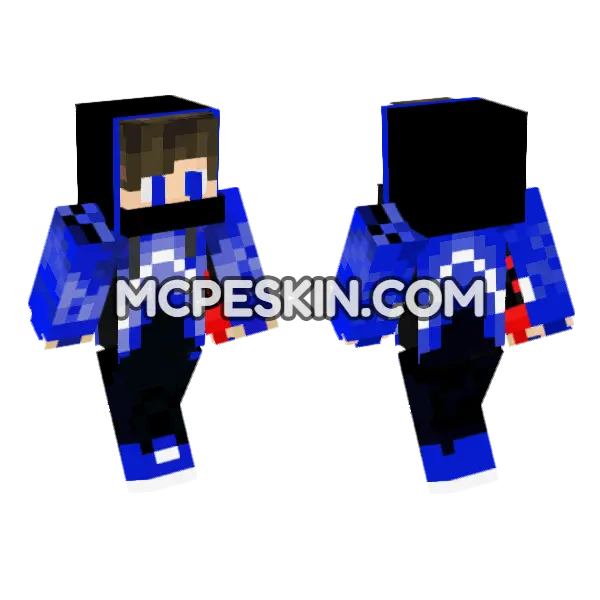 Gamer 27 Minecraft Bedrock skin, front and back