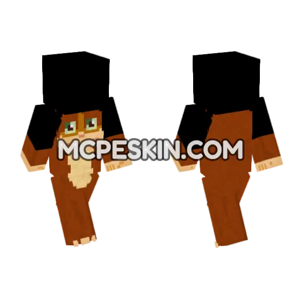 Gaper Bingzoid Minecraft Bedrock skin, front and back
