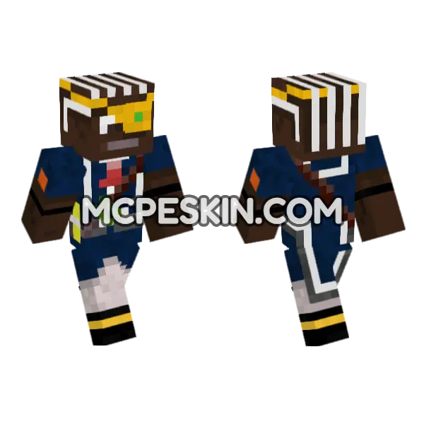 Garth The Cowboy Minecraft Bedrock skin, front and back