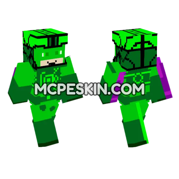 Gary Spacesuit PJ Masks Minecraft Bedrock skin, front and back