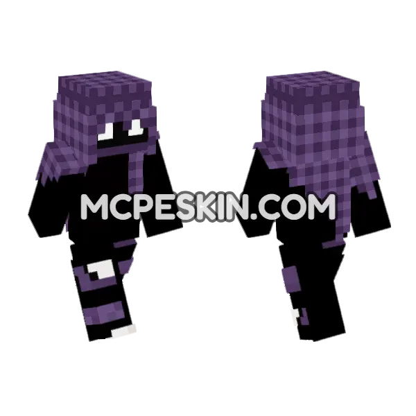 Gengar 2 Minecraft Bedrock skin, front and back