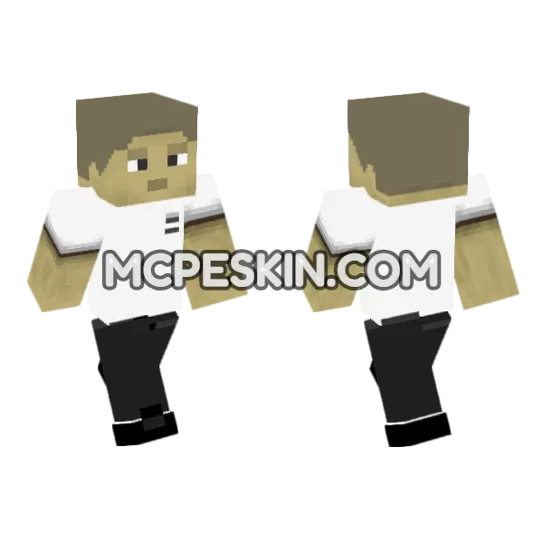 George Skin Minecraft Bedrock skin, front and back