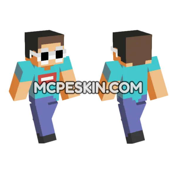Georgenotfound Skin Minecraft Bedrock skin, front and back