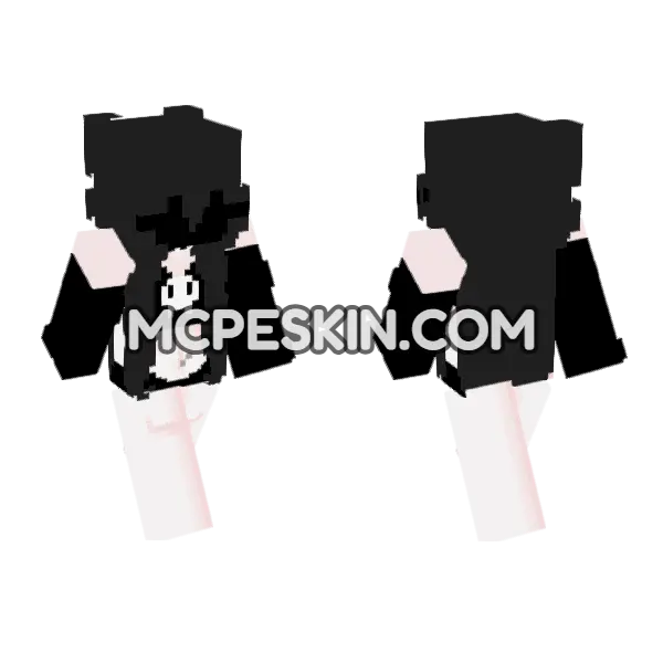 Ghostly Figure Outfit, front and back