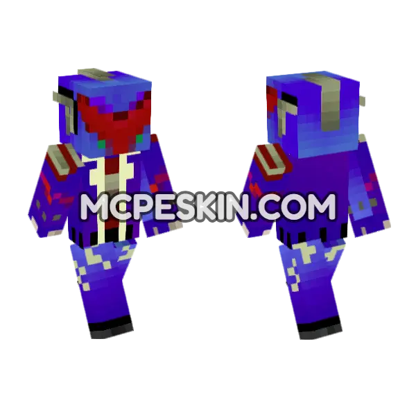 Giant Potato Minecraft Bedrock skin, front and back