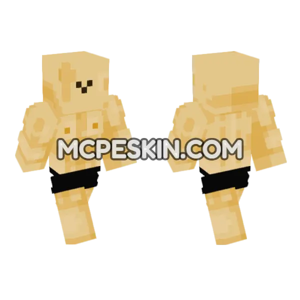 Giga Potato Minecraft Bedrock skin, front and back