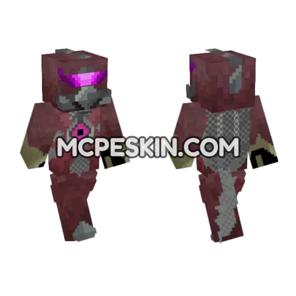Gigan Rex King Minecraft Bedrock skin, front and back