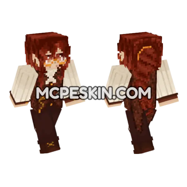 Gilbert The Toy Maker Minecraft Bedrock skin, front and back