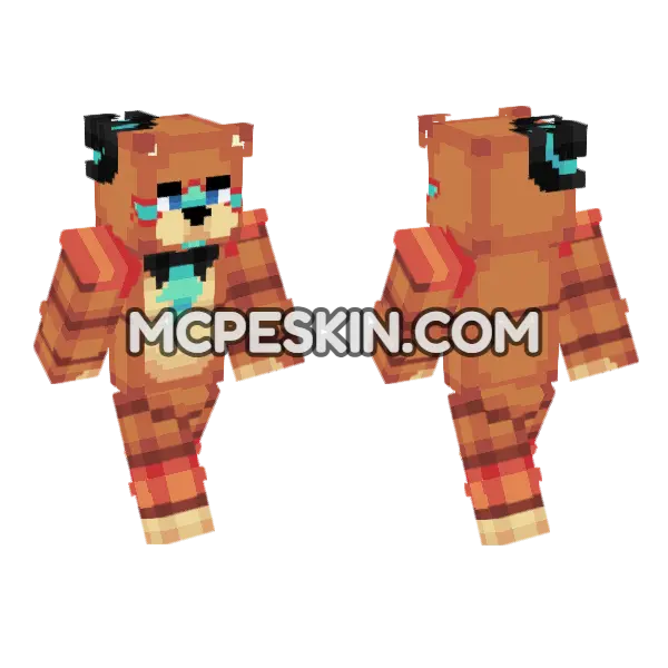 Glamrock Freddy Jester, front and back