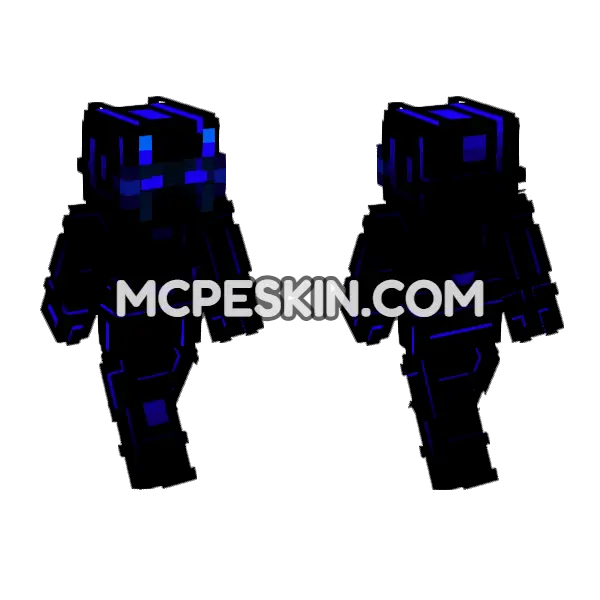 Glitch Skin Minecraft Bedrock skin, front and back