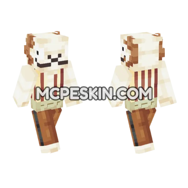 Going Merry Minecraft Bedrock skin, front and back