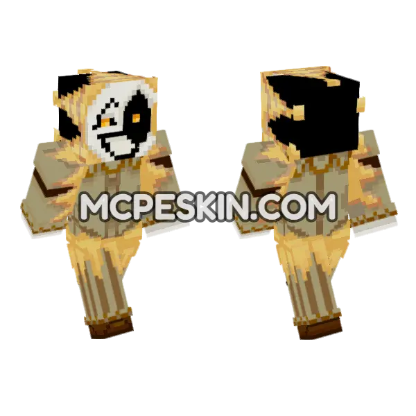 Golden Clockwork Character, front and back