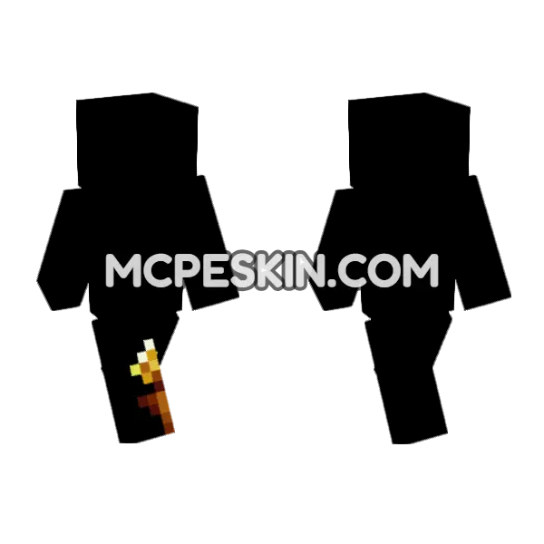 Golden Dandelion Minecraft Bedrock skin, front and back