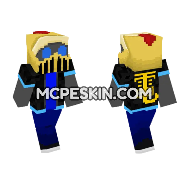 Golden Hooded Warrior, front and back