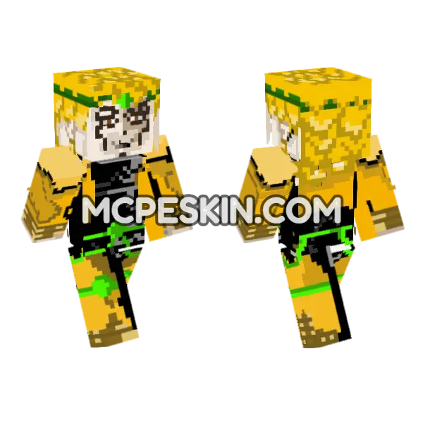 Golden Warrior Armor, front and back