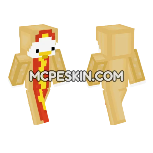 Goose Dog Minecraft Bedrock skin, front and back