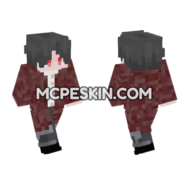 Gore Glutton Minecraft Bedrock skin, front and back