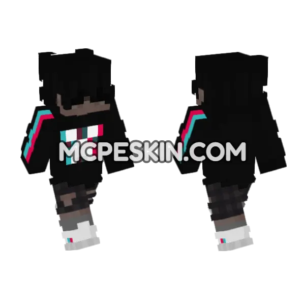 Gourkyka Skin Minecraft Bedrock skin, front and back